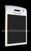 Photo 3 — Das Originalglas auf dem Bildschirm, ohne das Metallgitter und Fixieren der Lautsprecher BlackBerry 9100 / 9105 Pearl 3G, weiß