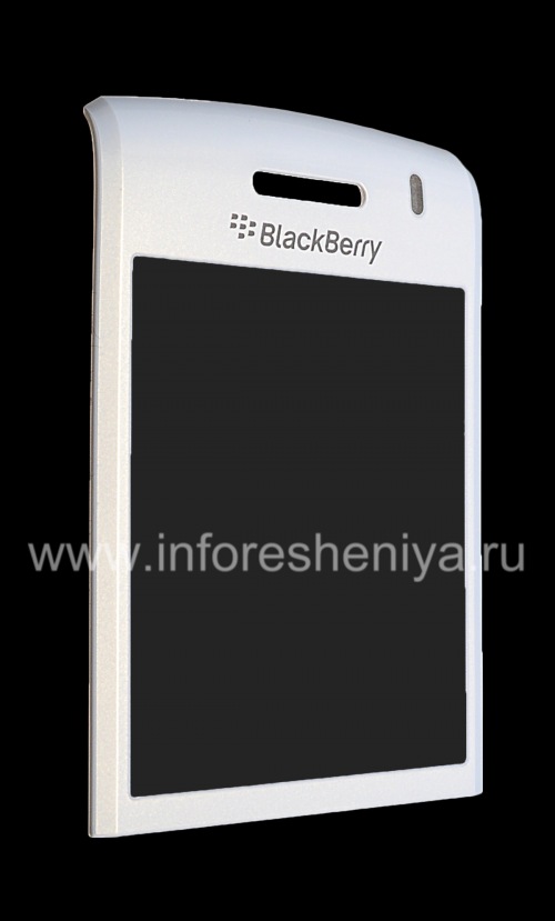 Photogallery for Original glass on the screen without metal mounts and speaker grilles for BlackBerry 9100 / 9105 Pearl 3G, White product