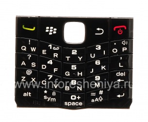 原来的英文键盘BlackBerry 9100 Pearl 3G, 黑