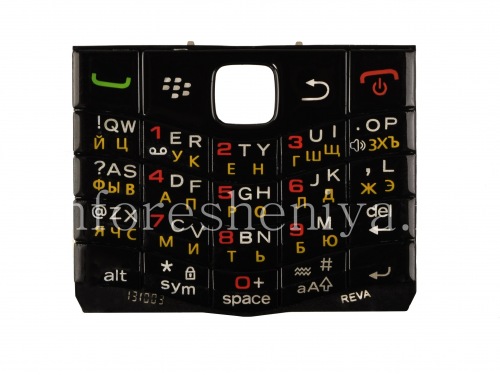 Photogallery for रूसी कीबोर्ड BlackBerry 9100 Pearl 3G, लाल संख्याओं के साथ काला product