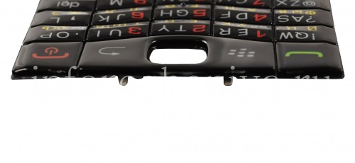 Photogallery for रूसी कीबोर्ड BlackBerry 9100 Pearl 3G, लाल संख्याओं के साथ काला product