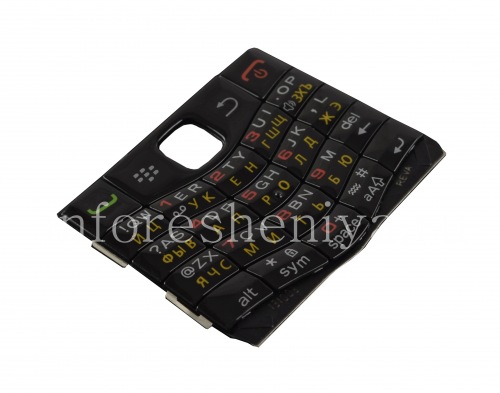 Photogallery for रूसी कीबोर्ड BlackBerry 9100 Pearl 3G, लाल संख्याओं के साथ काला product