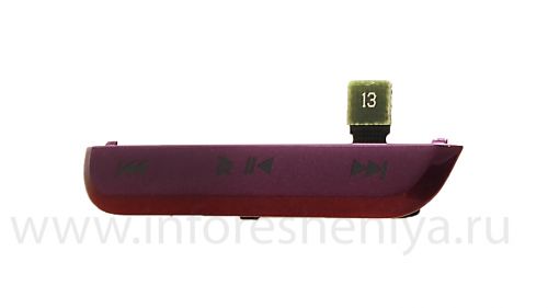 Photogallery for Bagian atas tubuh dengan tombol media BlackBerry 9100 / 9105 Pearl 3G, ungu product