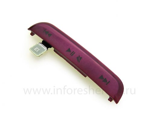 Photogallery for Bagian atas tubuh dengan tombol media BlackBerry 9100 / 9105 Pearl 3G, ungu product