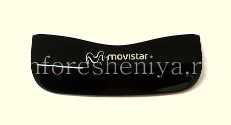 Part of the hull U-cover with the logo of the operator for the BlackBerry 9100/9105 Pearl 3G, Black, Movistar