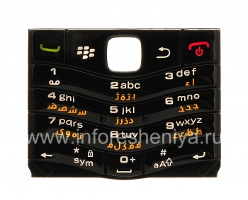 আসল কীবোর্ড BlackBerry 9105 Pearl 3G অন্যান্য ভাষা