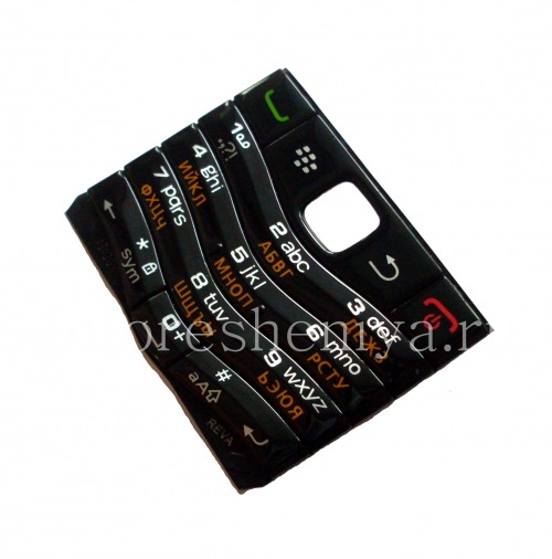 Photogallery for 俄语键盘BlackBerry 9105 Pearl 3G, 黑（黑） product