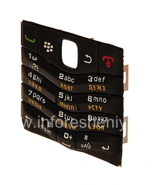 Photogallery for Teclado ruso BlackBerry 9105 Pearl 3G (copia), Negro product