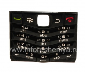 Russische Tastatur BlackBerry 9105 Pearl 3G (Stich), schwarz