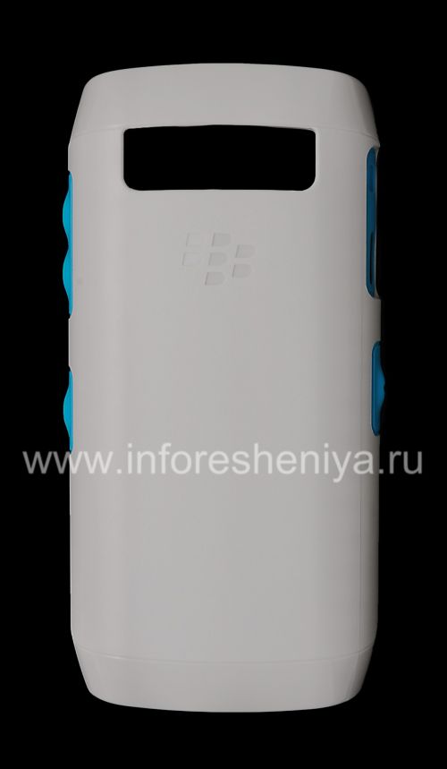 Photogallery for La cubierta de plástico original, cubierta dura para BlackBerry 9100/9105 Pearl 3G, Gris / Turquesa (Gris / Turquesa) product