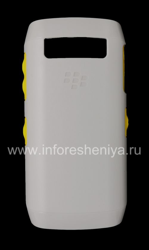 Photogallery for La cubierta de plástico original, cubierta dura para BlackBerry 9100/9105 Pearl 3G, Gris / Amarillo (gris / amarillo) product