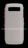 Photo 1 — Der ursprüngliche Kunststoffabdeckung, Abdeckung Hard Shell für Blackberry 9100/9105 Pearl 3G, Grau / Pink (Grau / Pink)