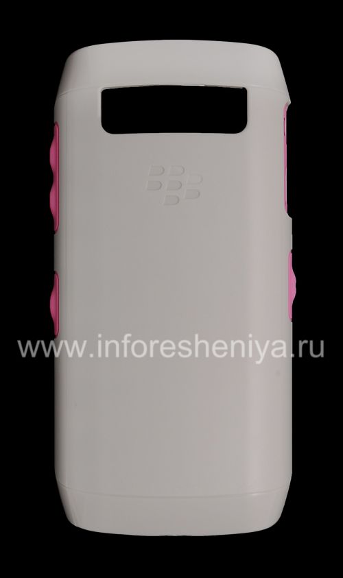 Photogallery for La cubierta de plástico original, cubierta dura para BlackBerry 9100/9105 Pearl 3G, Gris / Rosa (gris / rosa) product