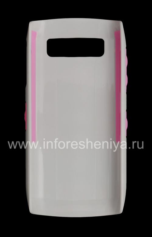 Photogallery for La cubierta de plástico original, cubierta dura para BlackBerry 9100/9105 Pearl 3G, Gris / Rosa (gris / rosa) product