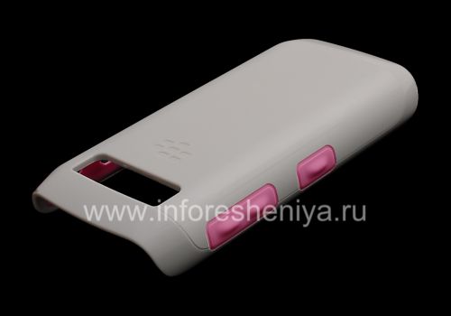 Photogallery for La cubierta de plástico original, cubierta dura para BlackBerry 9100/9105 Pearl 3G, Gris / Rosa (gris / rosa) product