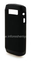 Photo 3 — 原来的硅胶套有塑料轮圈硬壳和皮肤的BlackBerry 9100 / 9105 Pearl 3G, 黑/黑（黑/黑）