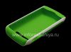 Photo 5 — Funda de silicona original con el borde de plástico Hardshell y piel para BlackBerry 9100/9105 Pearl 3G, Blanco / Verde (blanco / verde)