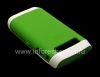 Photo 8 — Original abicah okwenziwa usebe plastic Hardshell & Isikhumba BlackBerry 9100 / 9105 Pearl 3G, White / Green (White / Green)