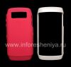 Photo 7 — Original abicah okwenziwa usebe plastic Hardshell & Isikhumba BlackBerry 9100 / 9105 Pearl 3G, White / Pink (White / Pink)
