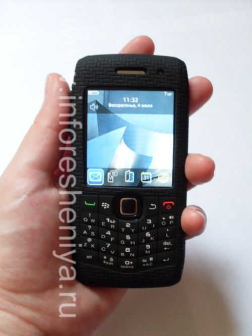 Photogallery for 公司硅胶套案例队友灵巧蒙皮为BlackBerry 9100 Pearl 3G, 黑 product