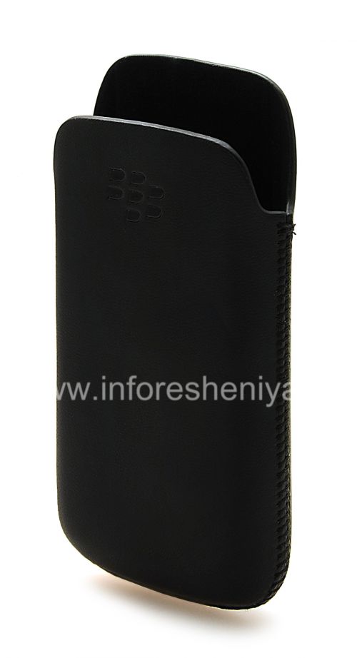 Photogallery for Ursprünglicher lederner Fall-Pocket Koskin Tasche Tasche für Blackberry 9100/9105 Pearl 3G, Schwarz product