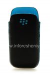 Photo 1 — 原装皮套口袋Koskin袖珍袋为BlackBerry 9100 / 9105 Pearl 3G, 黑色/绿松石（黑色W /绿松石口音）