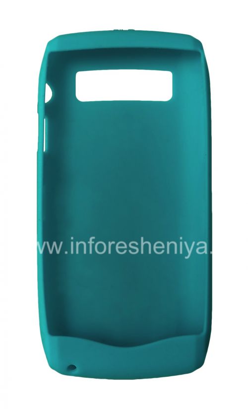 Photogallery for Original-Silikon-Hülle für Blackberry 9100/9105 Pearl 3G, Türkis gemusterten &quot;Honeycomb&quot; (Türkis, Küstenlandschaft) product