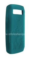 Photo 4 — Original Silicone Case for BlackBerry 9100 / 9105 Pearl 3G, Turquoise impumuzo "Honeycomb" (Turquoise, indawo esogwini okwakwakhiwe)