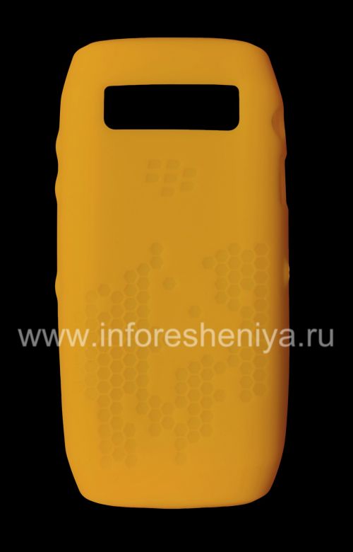 Photogallery for Original-Silikon-Hülle für Blackberry 9100/9105 Pearl 3G, Gelb gemusterten &quot;Honeycomb&quot; (Yellow, Küstenlandschaft) product