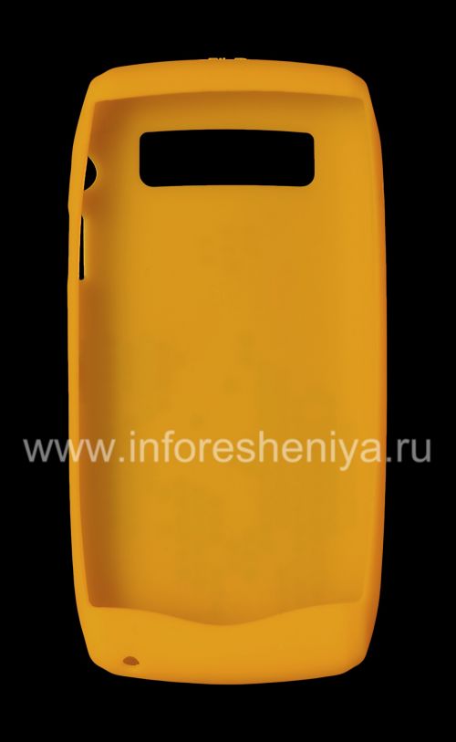 Photogallery for Original-Silikon-Hülle für Blackberry 9100/9105 Pearl 3G, Gelb gemusterten &quot;Honeycomb&quot; (Yellow, Küstenlandschaft) product
