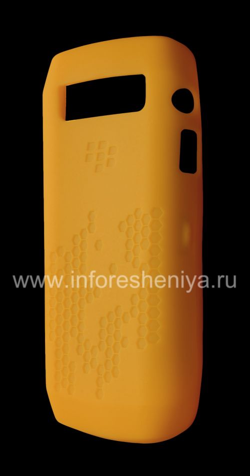 Photogallery for Original-Silikon-Hülle für Blackberry 9100/9105 Pearl 3G, Gelb gemusterten &quot;Honeycomb&quot; (Yellow, Küstenlandschaft) product