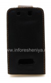 Photo 2 — Leather case cover with vertical opening for BlackBerry 9500/9530 Storm, The black
