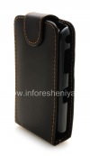 Photo 3 — Leather case cover with vertical opening for BlackBerry 9500/9530 Storm, The black