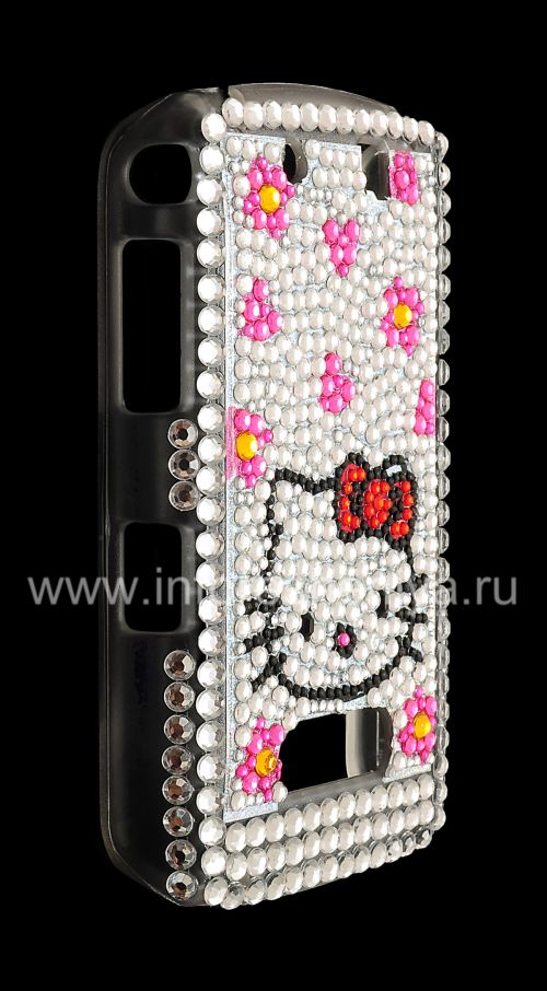 Photogallery for Kunststoffbeutel-Abdeckung mit Strass für Blackberry 9500/9530 Sturm, &quot;Hallo Kitty&quot; product