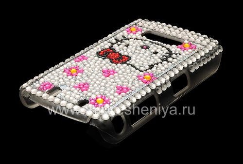 Photogallery for Kunststoffbeutel-Abdeckung mit Strass für Blackberry 9500/9530 Sturm, &quot;Hallo Kitty&quot; product