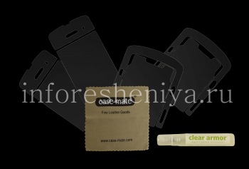 Protector de pantalla de la marca y la caja de la casamata Clear Armor para la BlackBerry Storm 9500/9530