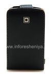 Photo 1 — Caso Firma de cuero con tapa de apertura vertical Caso Ejecutivo Cellet para BlackBerry 9500/9530 tormenta, Negro / Marrón