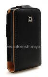 Photo 9 — Caso Firma de cuero con tapa de apertura vertical Caso Ejecutivo Cellet para BlackBerry 9500/9530 tormenta, Negro / Marrón