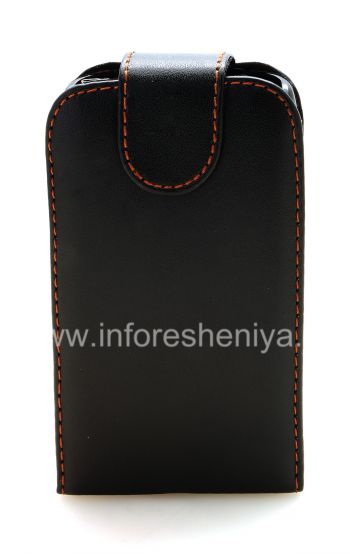 BlackBerry 9520 / Storm2 9550 জন্য উল্লম্ব খোলার সঙ্গে চামড়া ক্ষেত্রে কভার