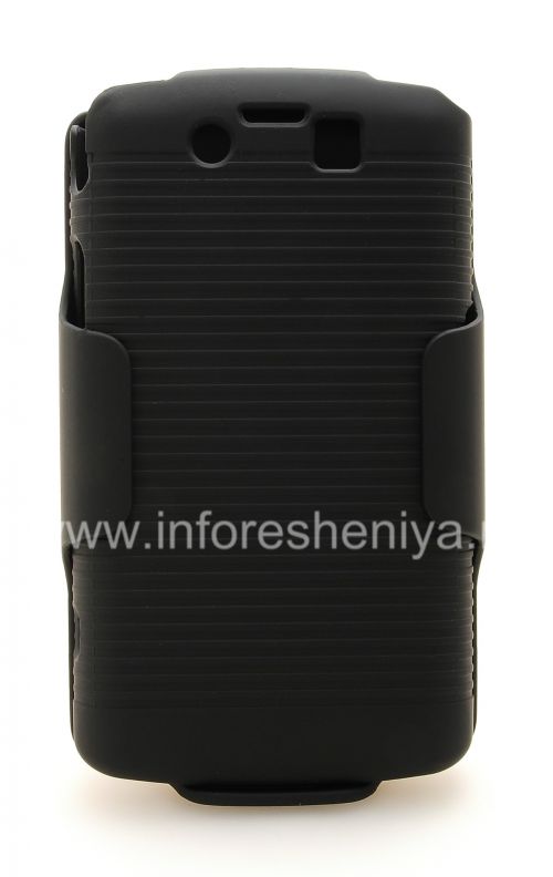 Photogallery for কর্পোরেট প্লাস্টিক কেস + + খাপ ভেরাইজন কম্বো শেল কেস BlackBerry 9520 / Storm2 জন্য 9550, ব্ল্যাক (কালো) product
