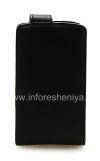 Photo 1 — Kulit Kasus dengan vertikal membuka tutup dan menghapus tali pemasangan pada BlackBerry 9630 / 9650 Tour, hitam