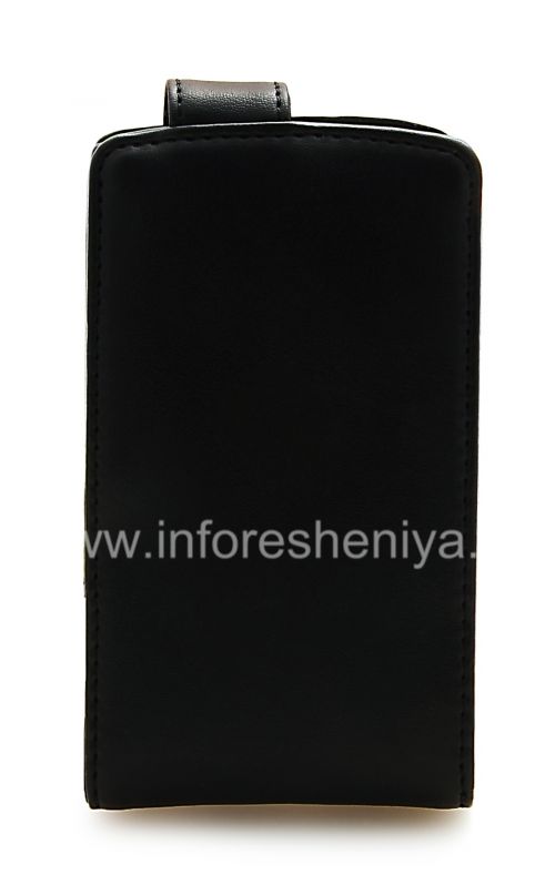 Photogallery for Étui en cuir avec verticalement ouvre le couvercle et supprime clip ceinture pour BlackBerry 9630/9650 Tour, noir product