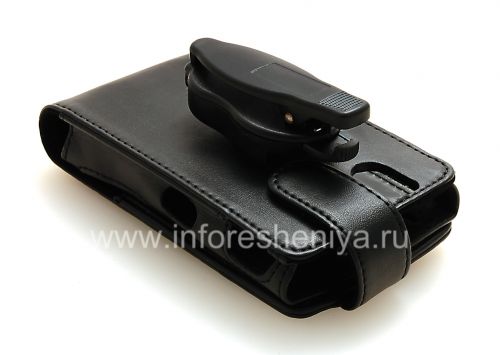 Photogallery for Étui en cuir avec verticalement ouvre le couvercle et supprime clip ceinture pour BlackBerry 9630/9650 Tour, noir product
