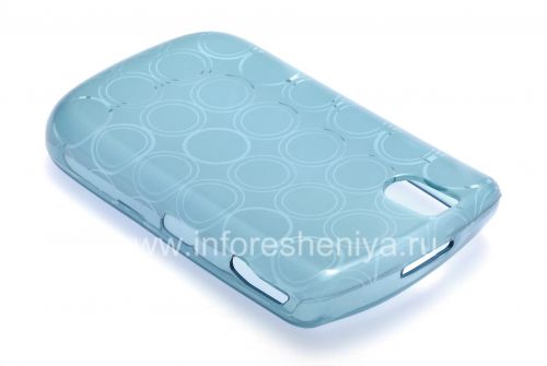 Photogallery for Etui en silicone &quot;Anneaux&quot; scellés avec un motif pour BlackBerry 9630/9650 Tour, bleu product