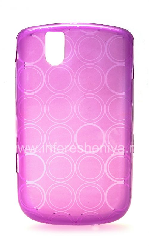 Photogallery for Etui en silicone &quot;Anneaux&quot; scellés avec un motif pour BlackBerry 9630/9650 Tour, pourpre product