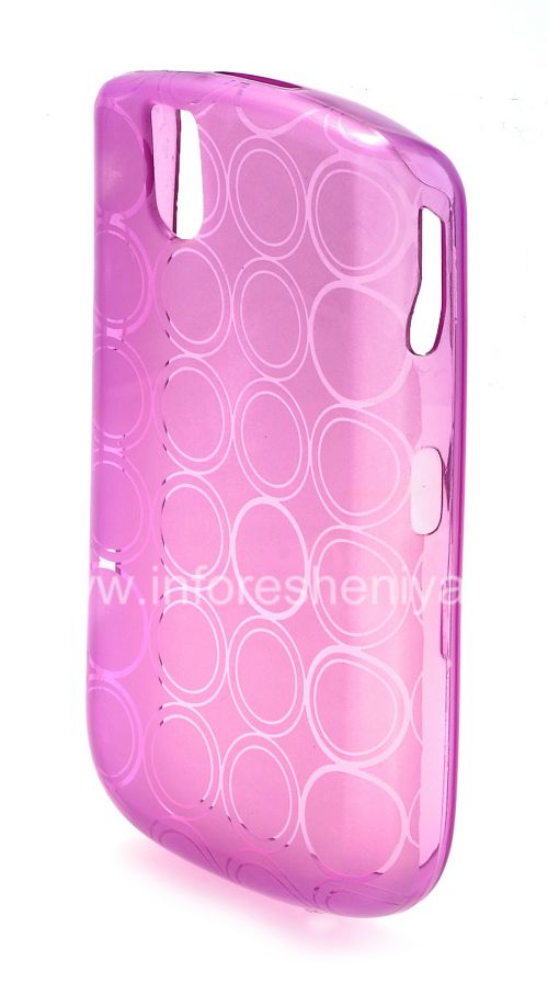Photogallery for Etui en silicone &quot;Anneaux&quot; scellés avec un motif pour BlackBerry 9630/9650 Tour, pourpre product