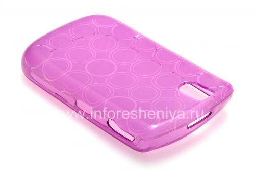Photogallery for Etui en silicone &quot;Anneaux&quot; scellés avec un motif pour BlackBerry 9630/9650 Tour, pourpre product