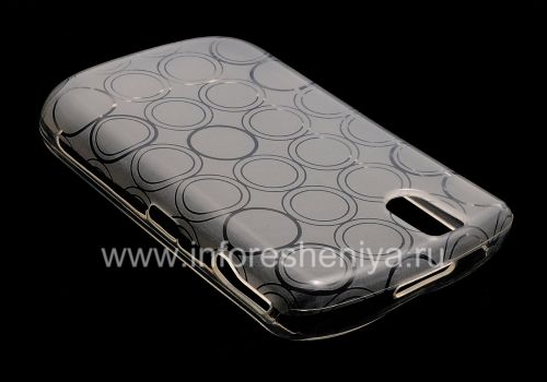 Photogallery for Etui en silicone &quot;Anneaux&quot; scellés avec un motif pour BlackBerry 9630/9650 Tour, Blanc product