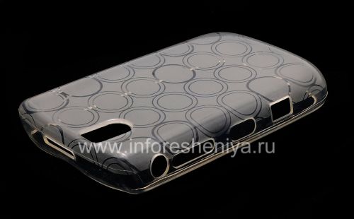 Photogallery for Etui en silicone &quot;Anneaux&quot; scellés avec un motif pour BlackBerry 9630/9650 Tour, Blanc product