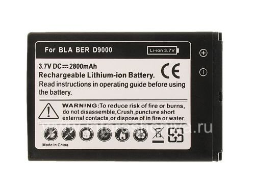 Photogallery for Baterai Kapasitas tinggi untuk BlackBerry 9700 / 9780 Bold, hitam product